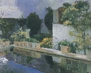 Joaquin Sorolla Palace of pond Spain oil painting artist
